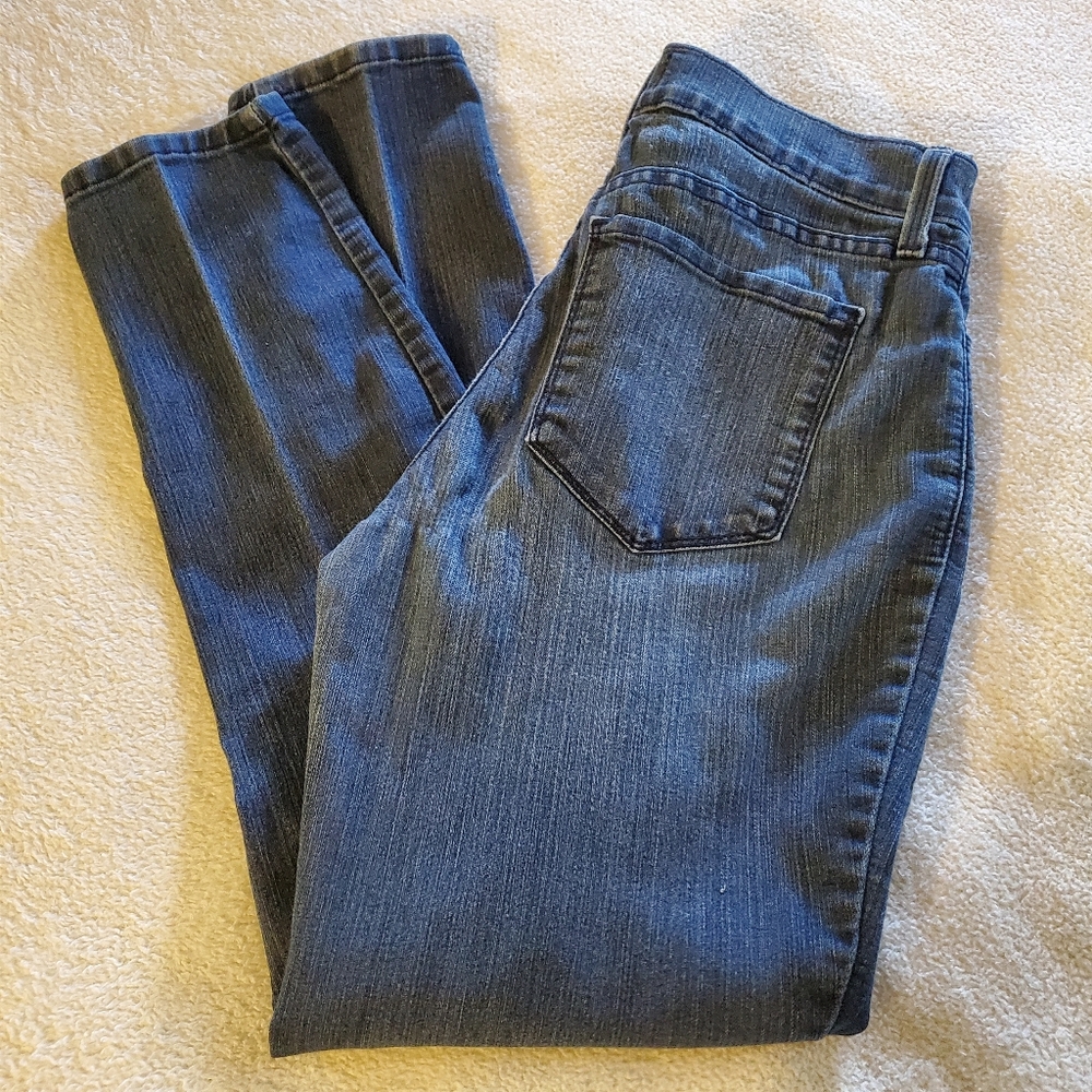 NYDJ Straight Leg Stretch Denim Blue Jeans Size 6